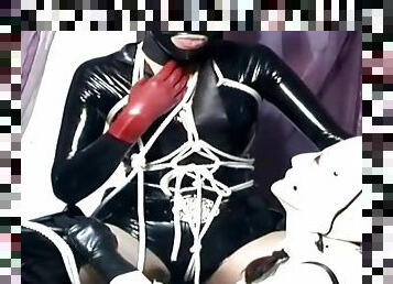 Sexy latex binding sluts