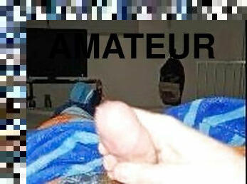 amatör, cumshot, gigantisk-kuk, ensam, kuk