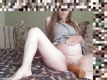 besar, mengandung, alat-kelamin-wanita, isteri, perempuan-jelita, creampie, pasangan, alat-mainan-untuk-kemaluan