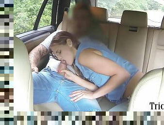 Cutie Passenger Gives Head And Fucked In The Backseat