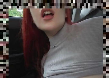 Redhead chick smashed by driving dude in missionary
