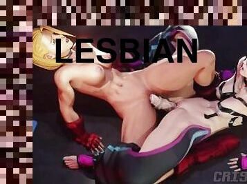 Juri and Cammy one on one hot sex