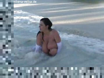 Big tits mv on the beach