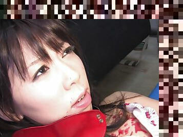 Sweet Japanese hottie enjoys a nasty BDSM foursome - FapHouse