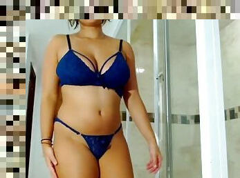 asiático, teta-grande, masturbação, orgasmo, meia-calça, amador, adolescente, latina, dedos, minisaia