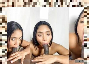 amatir, sayang, blowjob-seks-dengan-mengisap-penis, berkulit-hitam, pasangan, sudut-pandang, sperma, bersetubuh, cantik-pretty, hotel