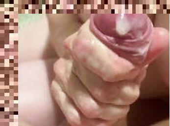 Quicky HandJob with Huge Load of CUM - MILF