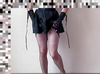 Crossdresser teases you in hot lingerie