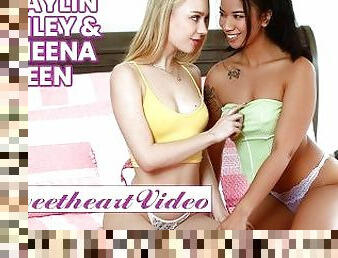 SWEET HEART VIDEO - Braylin Bailey Welcomes Ameena Green In The Sorority By Eating Her Pussy