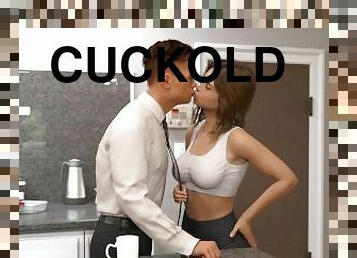 The East Block. Cuckold Convince His Girlfriend To Strip Butt Naked On A Job Meeting Ep 6