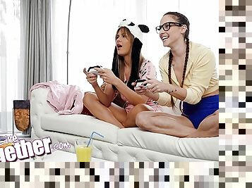 REALITYKINGS - Gamer Amirah Adara Celebrates Her Wins By Fucking Her BFF Zlata's Ass With Sex Toys