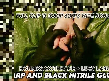 Tarp and Black Nitrile Gloves Fingernail Clipping Trailer Lucy LaRue LaceBaby HoundstoothHank