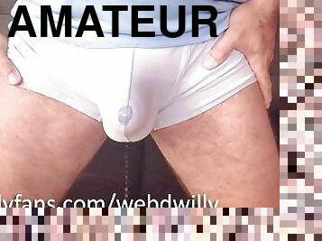 Huge Cumshot in Underwear