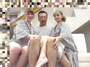 IG2304-Getting slutted by blonde beauties traveling at a hot spring inn