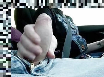 Getting handjob from my Uber Driver.