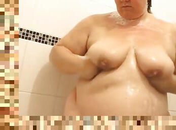 Ssbbw bbw emma soaping herself in the shower