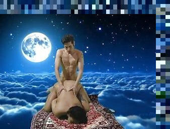 flying carpet sex in the sky, creative sex session