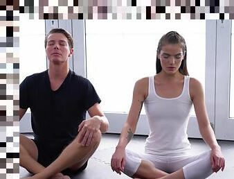 Yoga lesson drives both these lovers to insane fuck moments