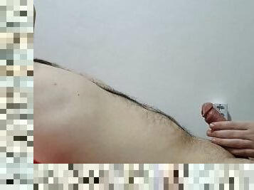 Premature ejaculation training, day 12. Teasing handjob to the head. Full video?????????????