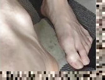 mature, gay, allemand, pieds, fétiche, solo, blanc, réalité