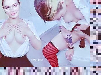 owłosione, orgazm, pissing, cipka, uczennica, pov, jeżdżenie, dildo, uniform, frajerzy