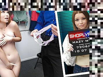 Shoplyfter - Cute Petite Babe Mazy Myers Gets Strip Searched And Interrogated In The Backroom