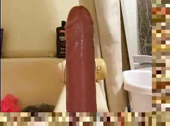 Riding my dildo till I cum!!!