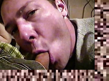 Fag sucking cock