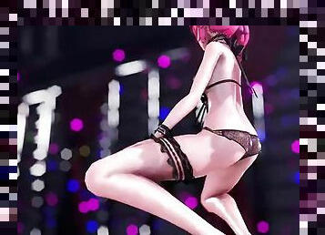 Arashi in sexy lingerie dance 3D HENTAI