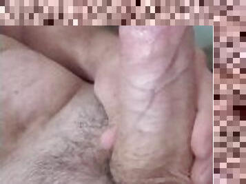 Stacked dick jerkoff after the gym to round ass, doggystyle, cum in pussy!