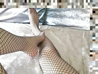 amateur, babes, ados, pieds, britannique, résille, fétiche, jambes, orteils