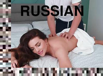 Russian Mom Asked For A Massage, And Her Stepson Brazenly Fucked Her With Luna Roulette