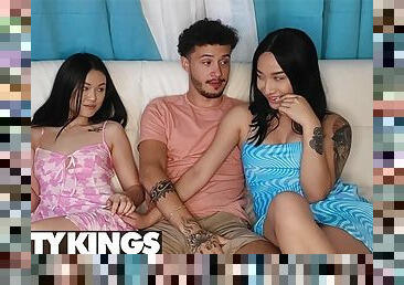 REALITY KINGS - Avery Black & Lulu Chu Demonstrate A Lot Of Sex Positions For A Threesome Online