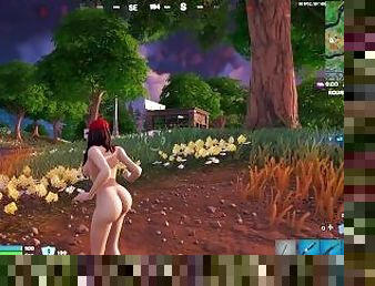 Fortnite gameplay (Ruby nude)