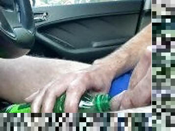 long drive home from work almost pissed myself twice desperate holding moaning loud piss in bottle 2