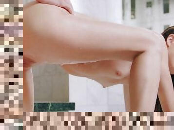 ULTRAFILMS Beautiful girl Evelin Elle taking a bath and letting her boyfriend fuck her