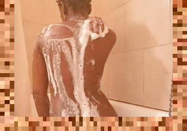 Alliyah Alecia Soapy Ebony Shower Fun + Tease