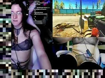 Trans gamer girl streamer ends up masturbating more than playing Escape from Tarkov