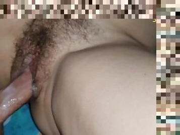 Hairy mature pov creampie in hairy pussy.