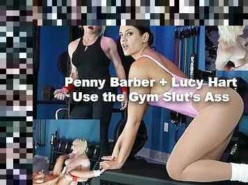 Penny Barber and Lucy Hart Fuck and Use Mira Maven's Ass in the gym