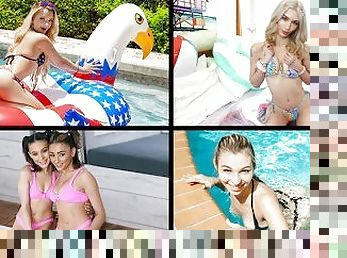 Bikinis and Cute Butts Compilation feat. Vanessa Moon, Alice Marie, Emma Rosie & Riley Star