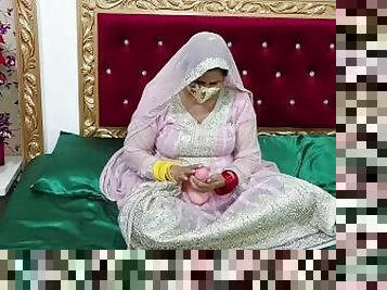 Amazing Hot Hindi Bride Sex with Dildo on Wedding Night