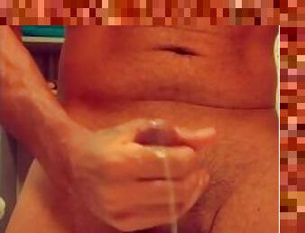 asiatisk, pappa, hårig, gigantisk, masturbation, cumshot, hardcore, samling, creampie, sprut