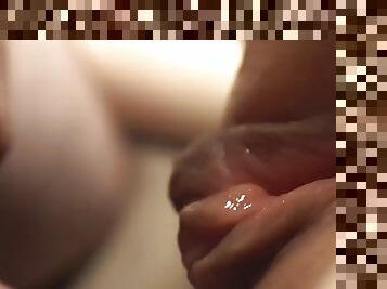 Filled her pussy with cum twice. Extreme close up