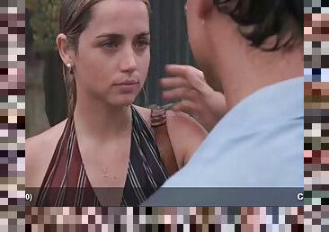 Ana de Armas showing cleavage  making love