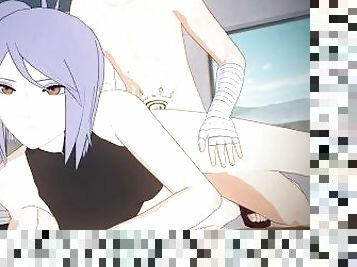 Konan fucking in the hokage's office