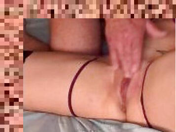 I made my stepsister squirt and then fucked her hard until I came inside her pussy