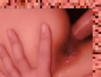 vagina-pussy, amatir, jenis-pornografi-milf, buatan-rumah, pasangan, sudut-pandang, sempurna, berambut-cokelat, penis