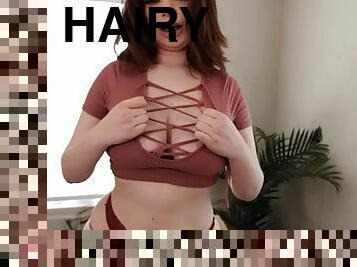 Annabel Redd: big tits and hairy pussy to caress