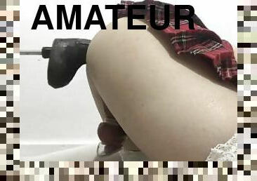 amatør, anal, leke, bdsm, slave, knulling-fucking, maskiner, dildo